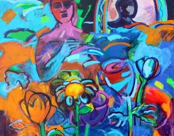 Reflections and Flowers by Shirley Woodson