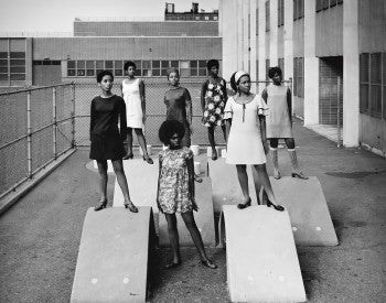 Photo shoot at a public school