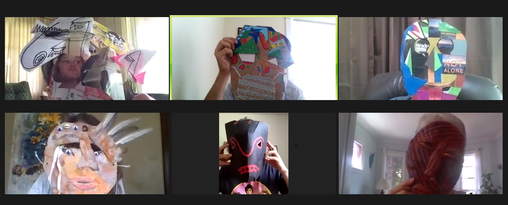 CARE participants showing off their masks