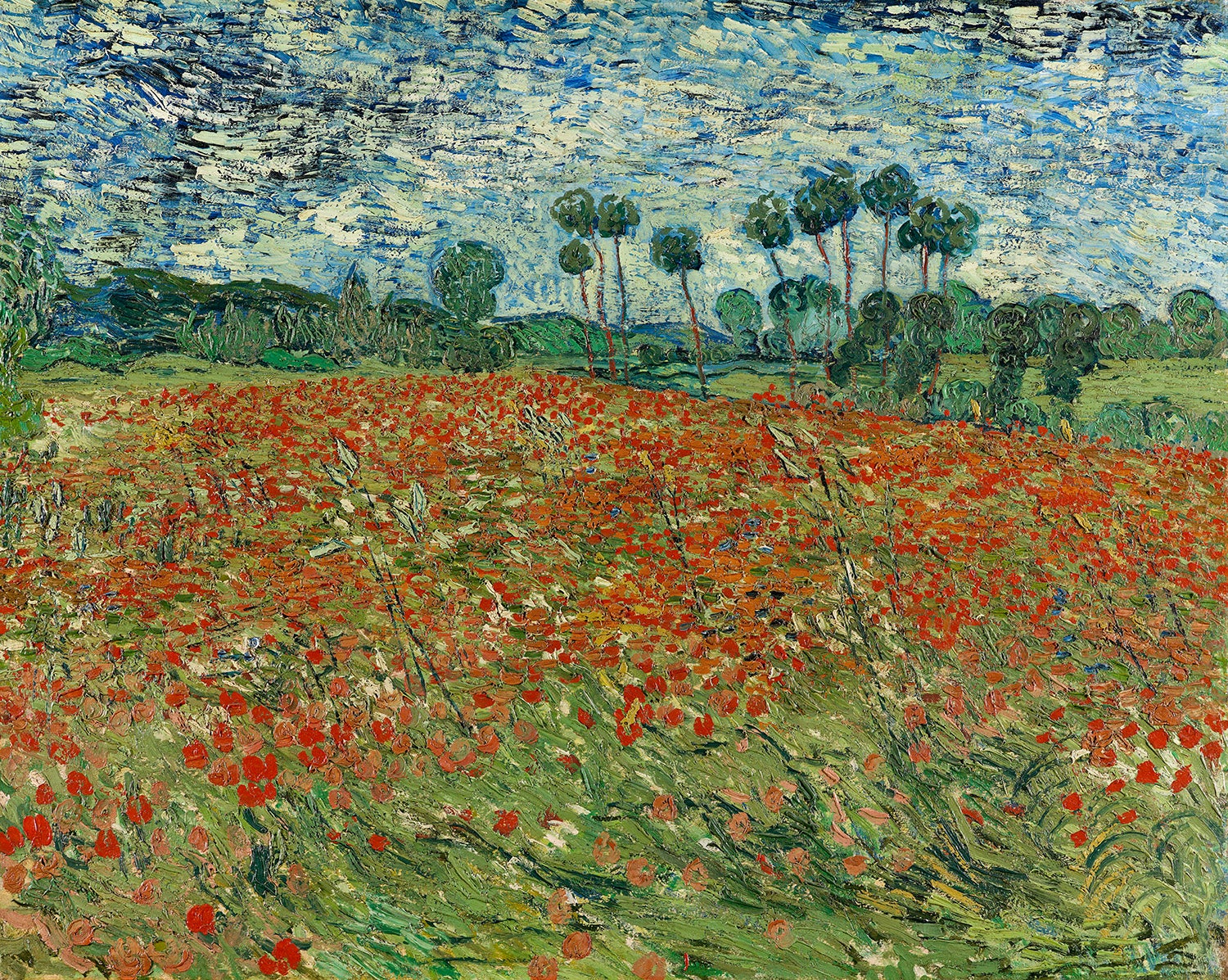 Poppy Field, 1890 — Vincent van Gogh