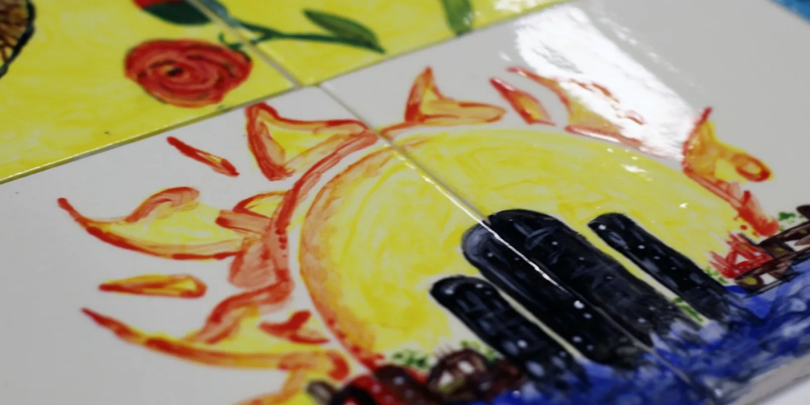 Painted tiles