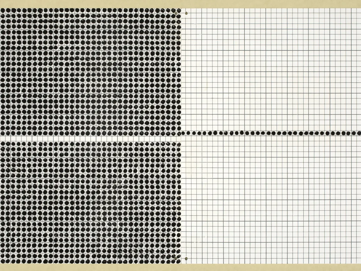 Jennifer Bartlett (American, born 1941). Repousse , 1973. Enamel on steel; each 12 × 12 in. (30.5 × 30.5 cm). Gift of James Pearson Duffy, 2007.224.