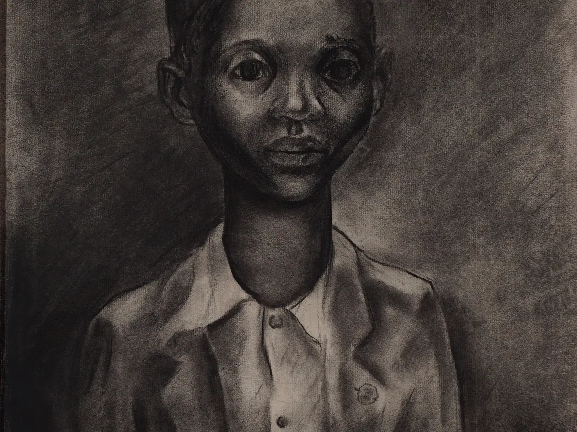 Charles Alston (American, 1907–1977). Young Boy, 1938. Charcoal; 24 7/8 x 19 in. Courtesy of Wesley and Missy Cochran, The Cochran Collection. Used with Permission.